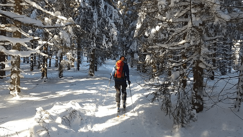 Skiwandern, dass Erlebnis der Natur